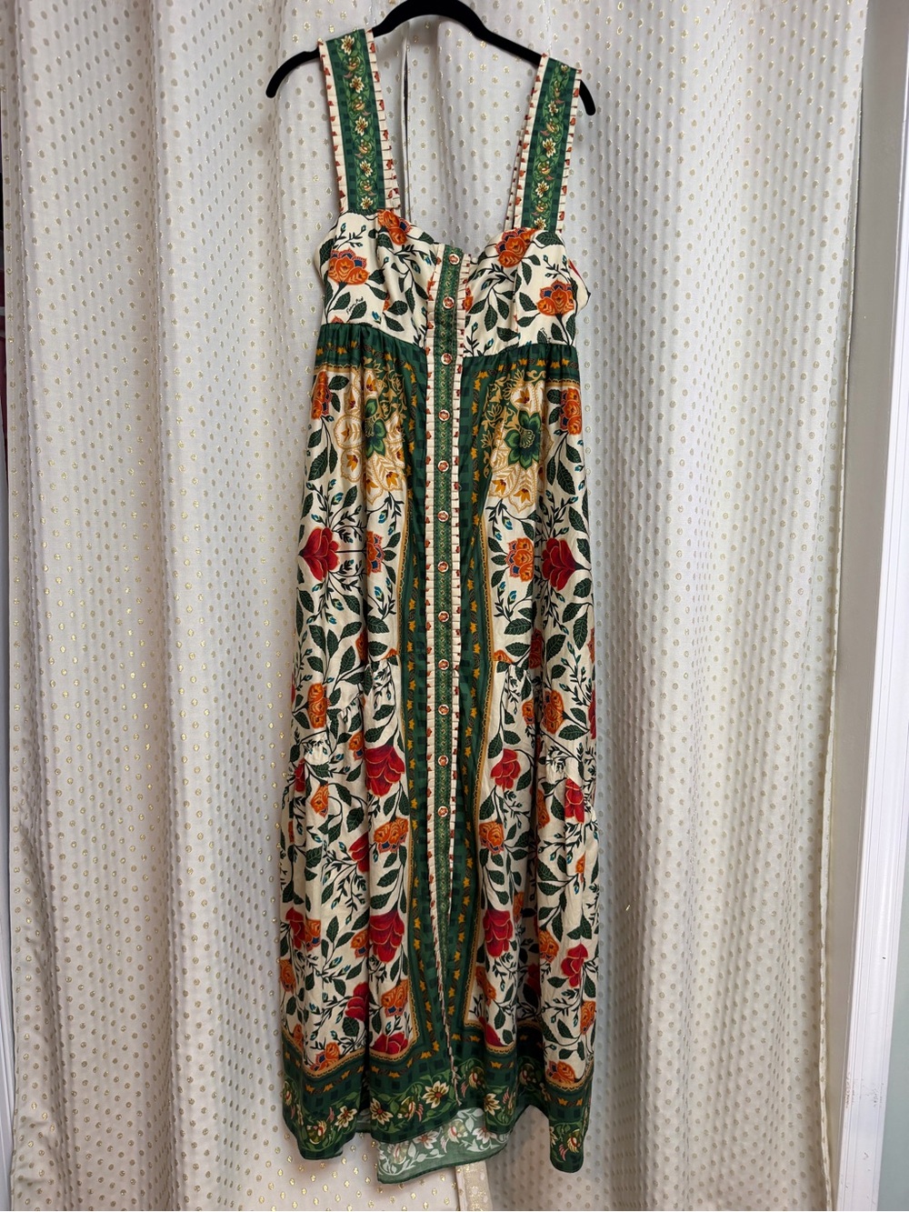 Garden Tapestry Sand Maxi Dress by Farm Rio